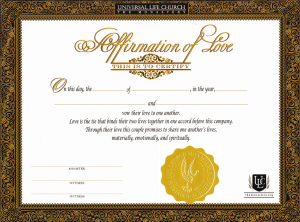 Affirmation of Love - ULC