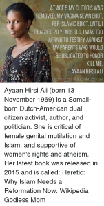 Ayaan Hirsi Ali, activist