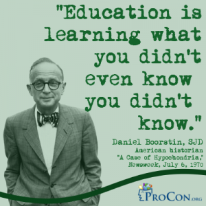 Education matters.